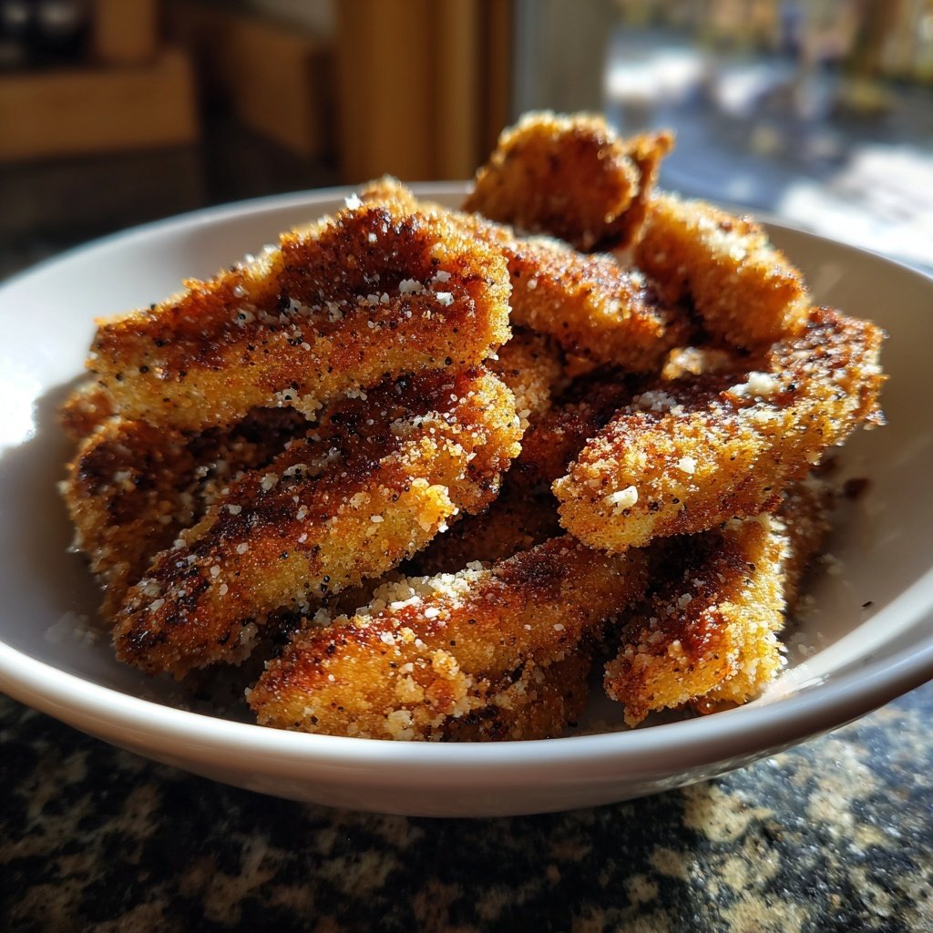 Gebratene Kichererbse pflanzliches Parmesan krümelig