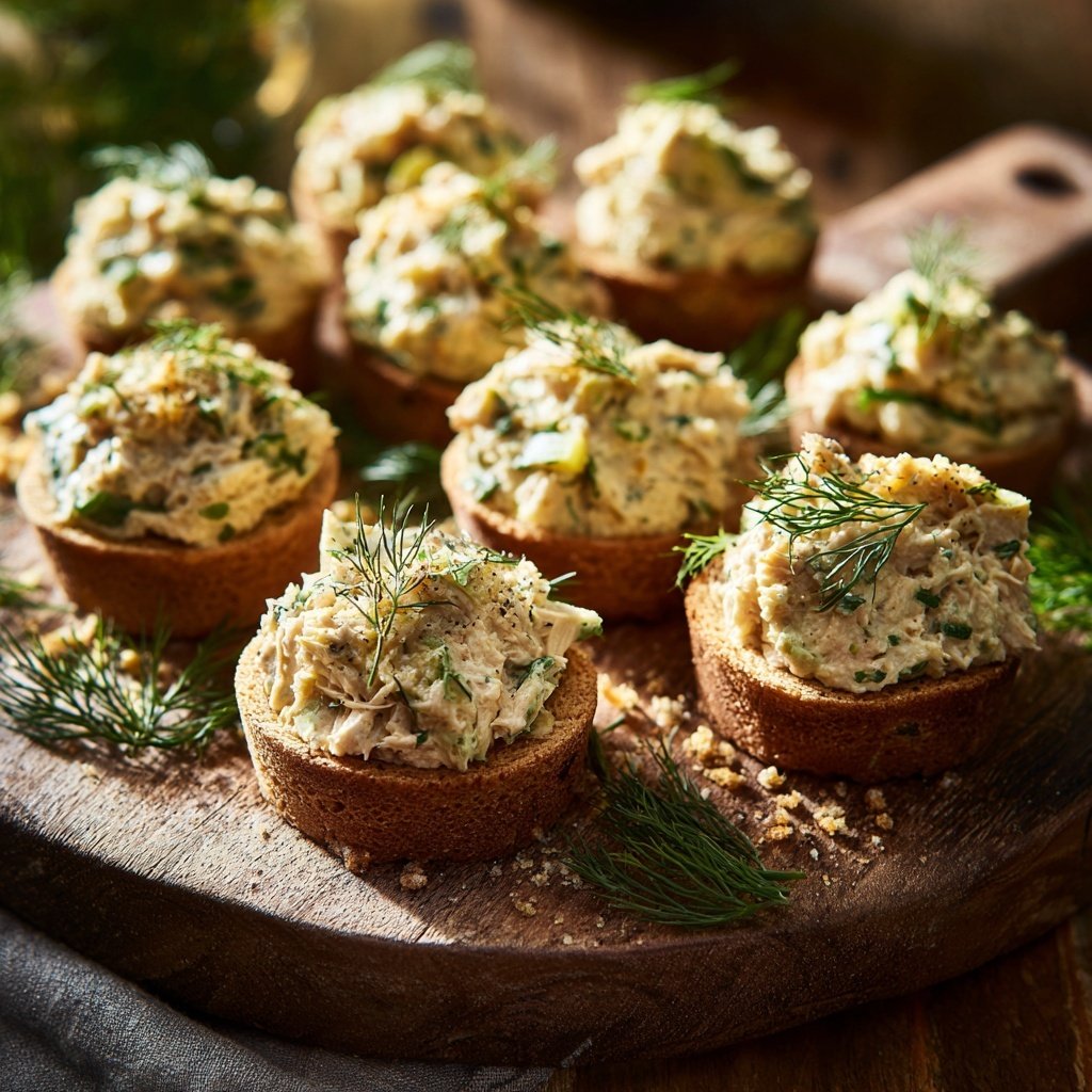 Zitronen-Dill Thunfischsalat Bissen