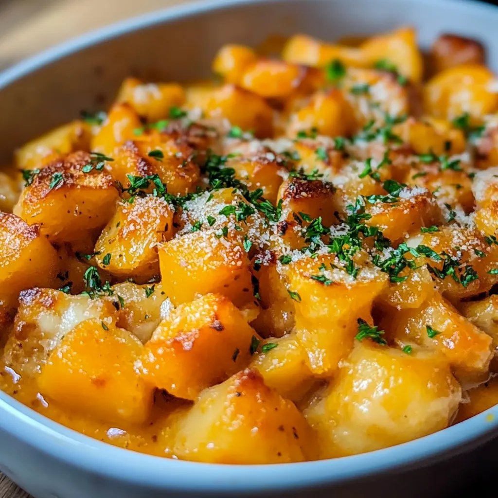 Butternut-Kürbis-Auflauf mit Gnocchi