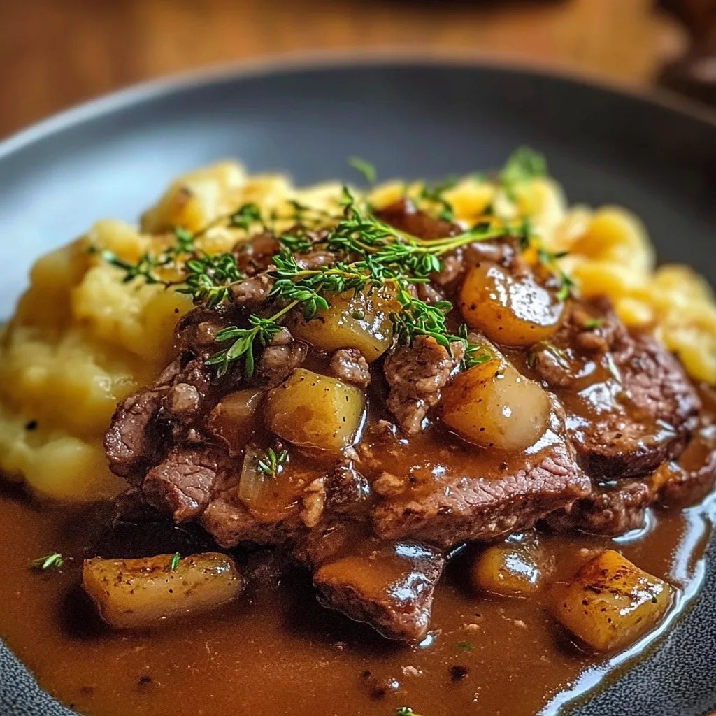 Hackfleisch mit Bratensauce auf cremigem Kartoffelpüree: Ein Unglaublich Essenzielles Rezept