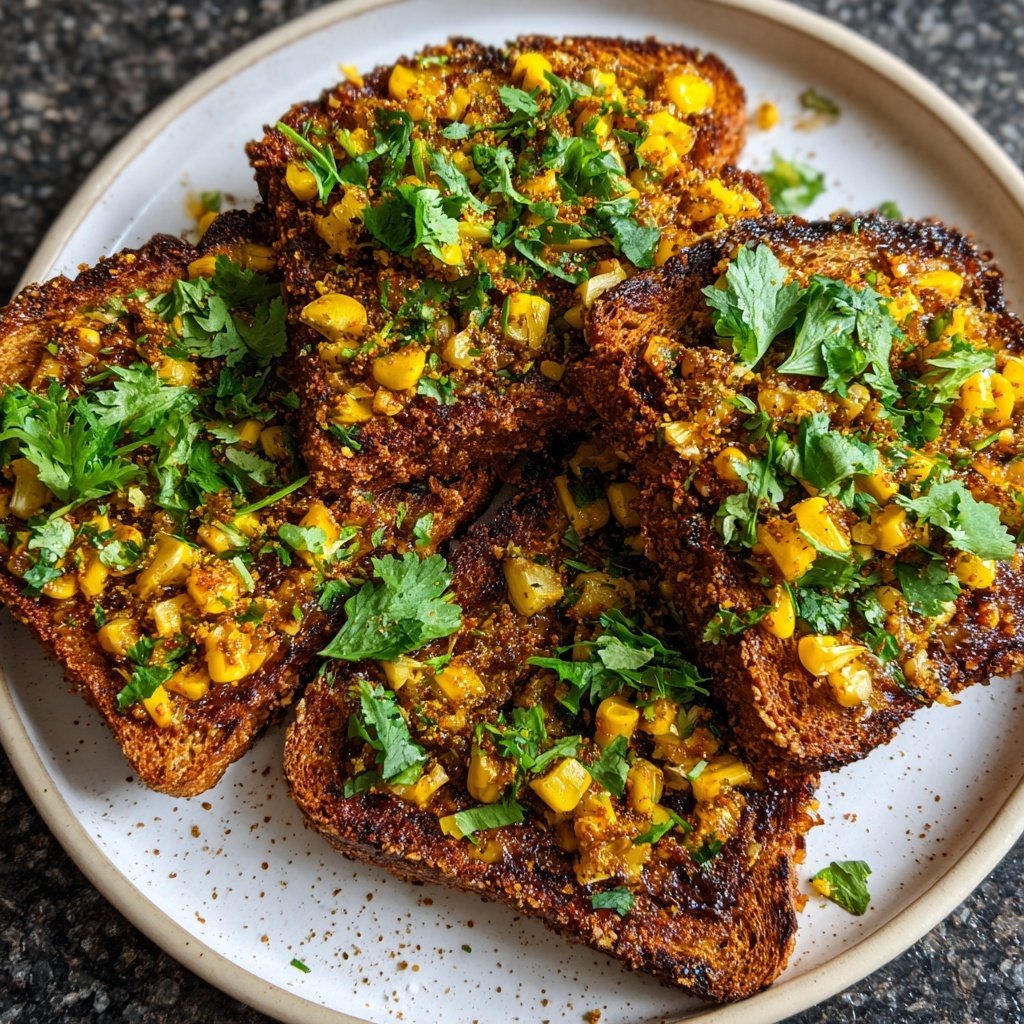 Masala Mais Toasts würzig indisch