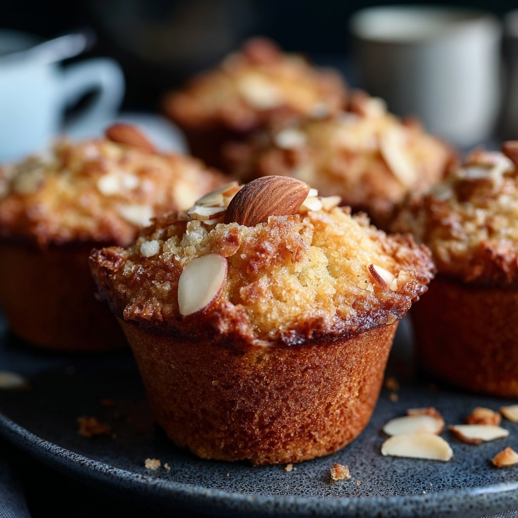 Honig Mandel Muffins zum Kaffee
