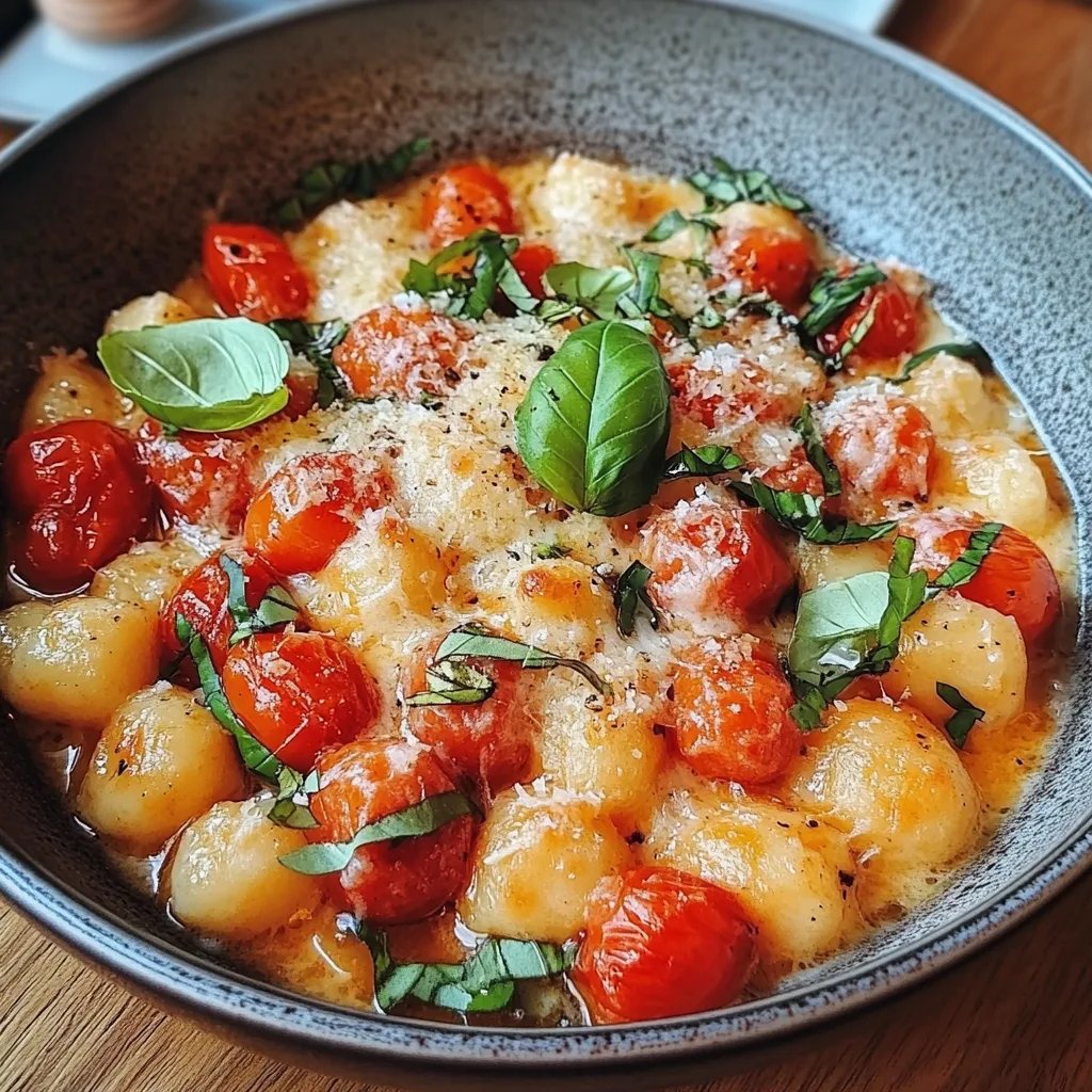 Gnocchi mit Tomaten und Mozzarella