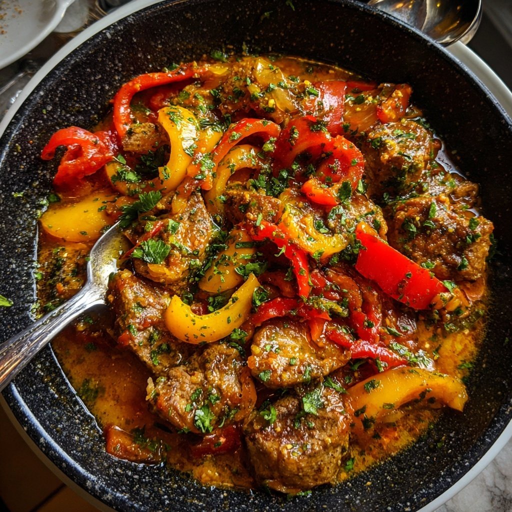 Mediterrane Hackfleisch Pfanne