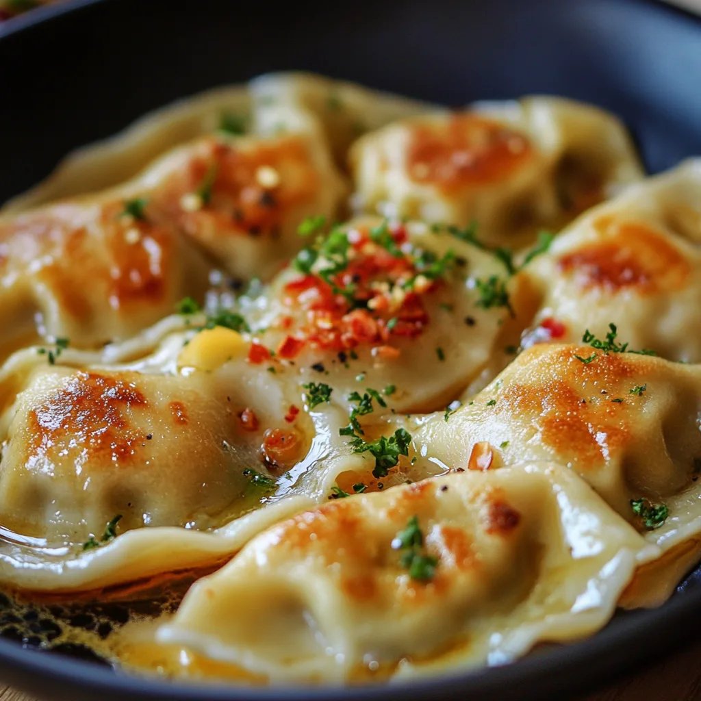 Maultaschen in Käse-Sahne-Sauce