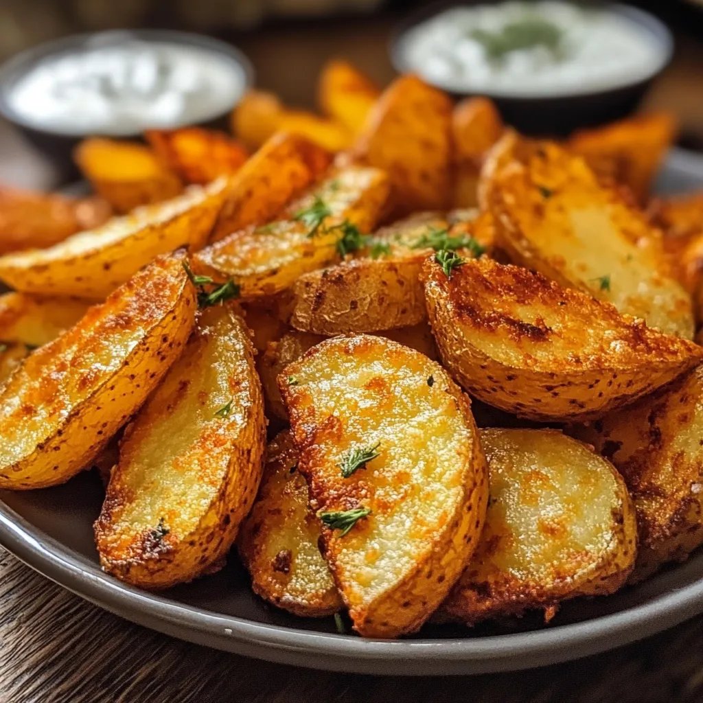 Knusprige Kartoffelspalten