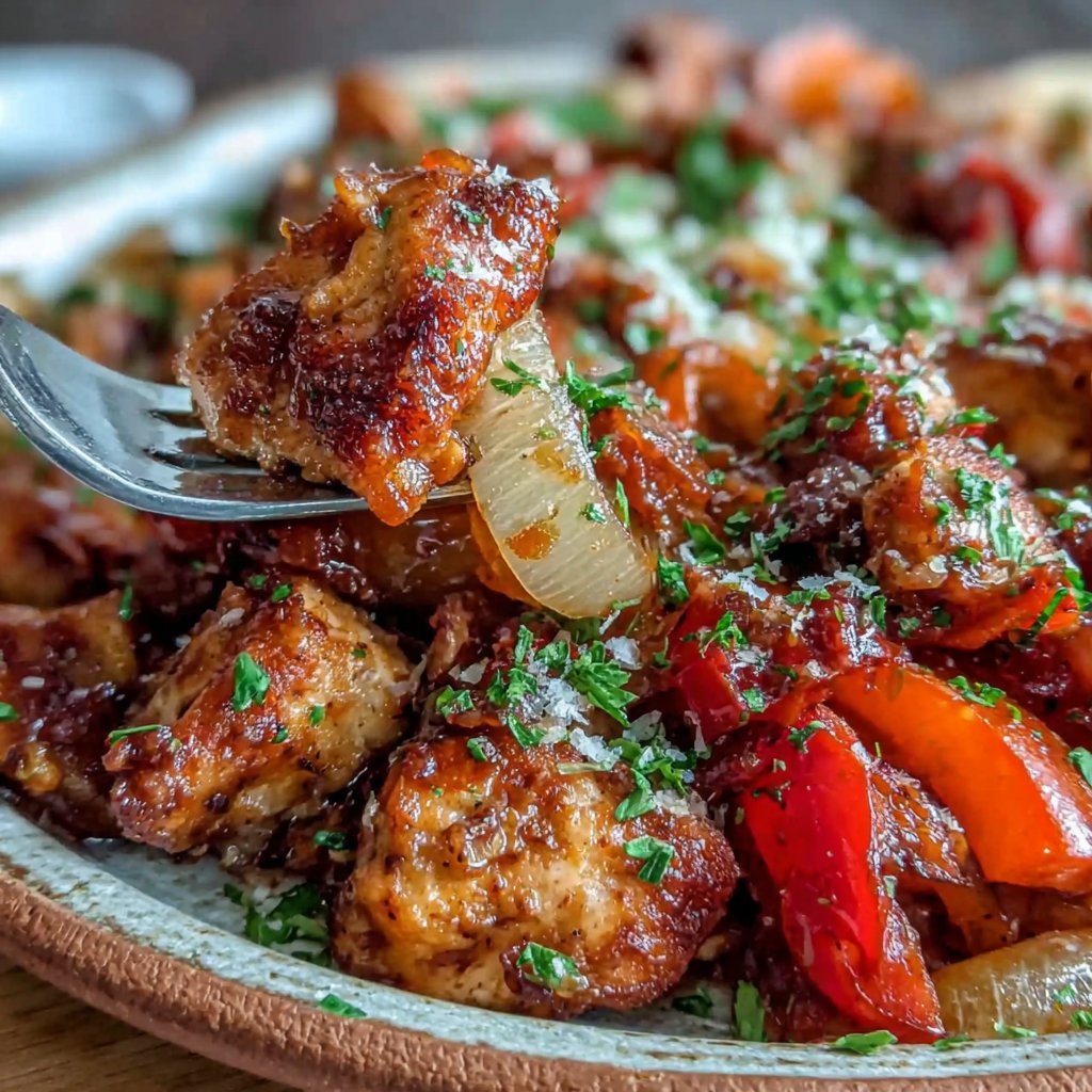 Süßes Puten-Pfannengericht