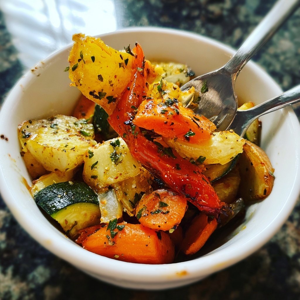 Herzhaft Gebratene Gemüse Bowl