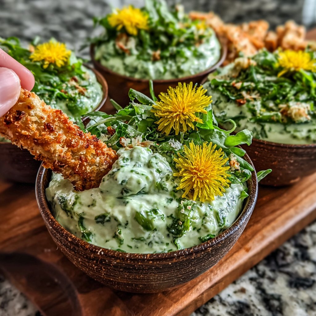 Kreative Löwenzahn-Dips für Partys