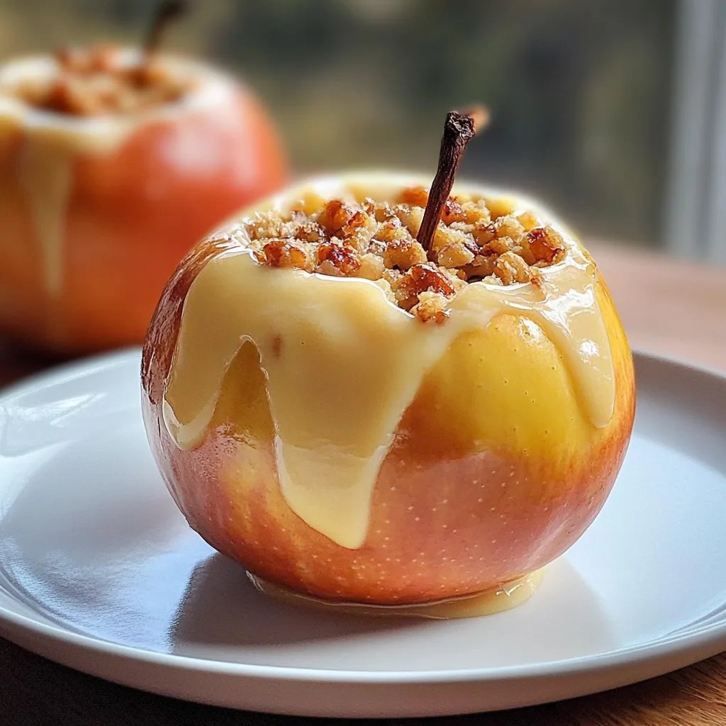 Bratapfel mit Marzipan-Nuss-Füllung