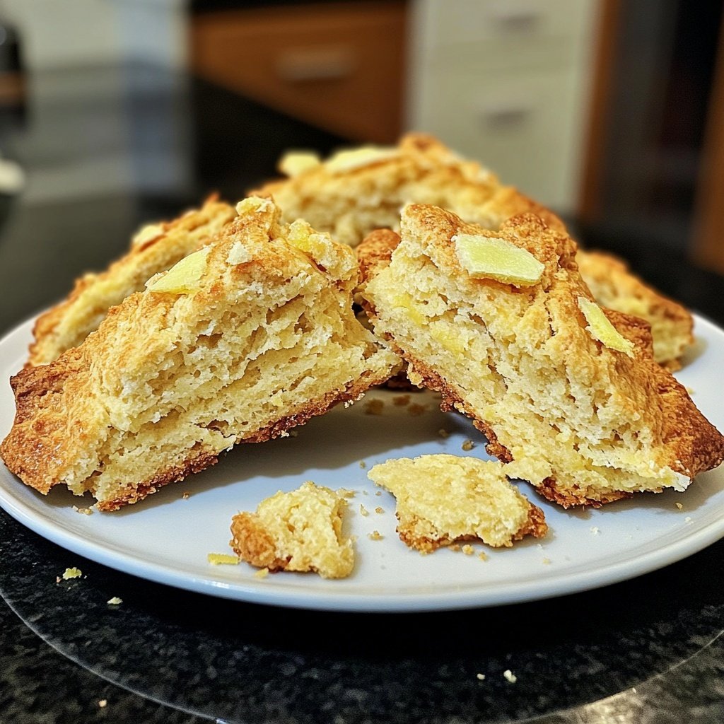 Meyer Zitronen Ingwer Scones