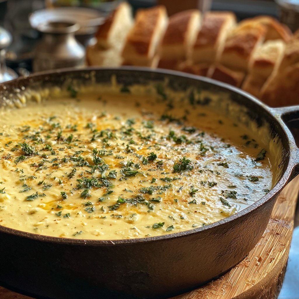 Feines Cheddar Bier Fondue