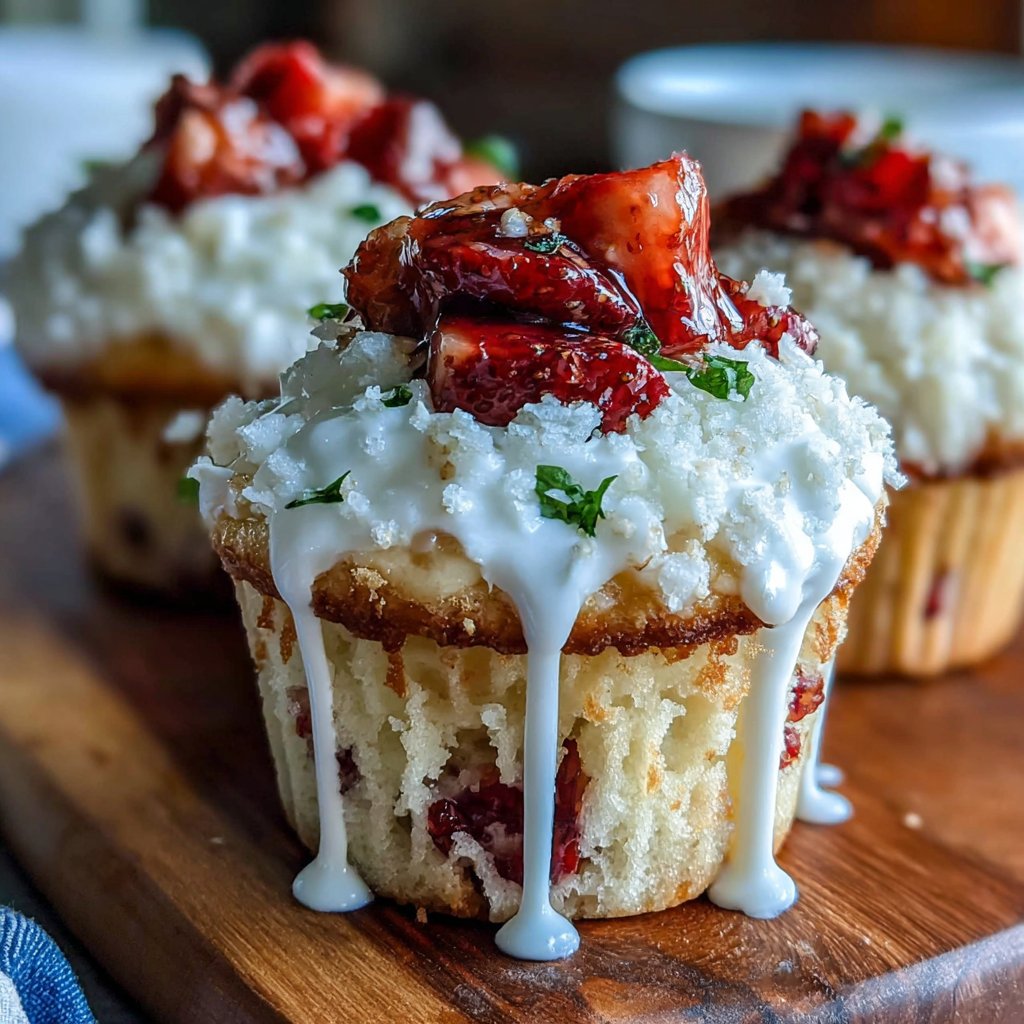 Erdbeer-Shortcake Delight Cupcakes