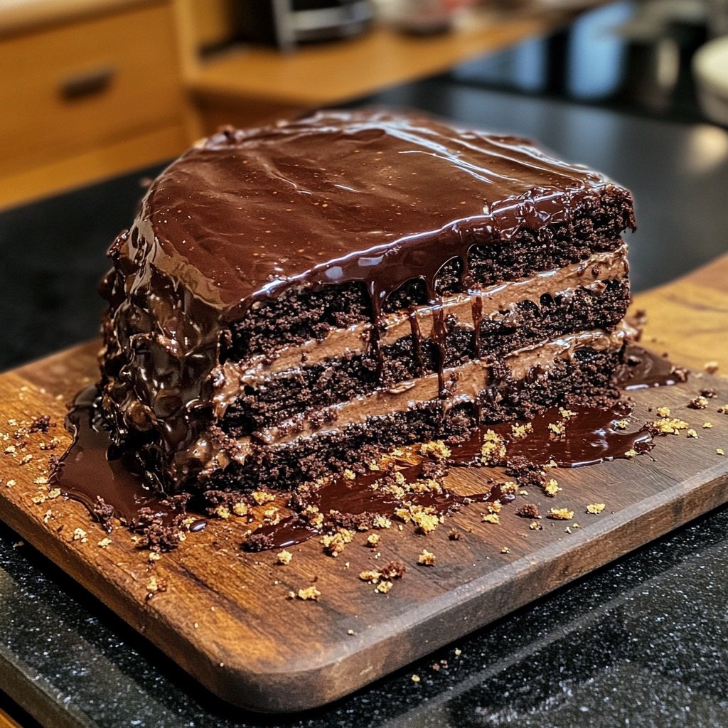 Steinbock Dunkle Schoko Torte