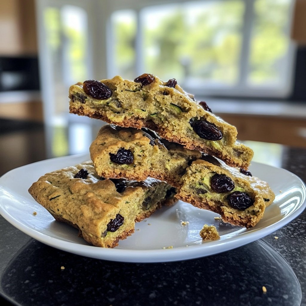 Zucchini Hafer Rosinen Kekse