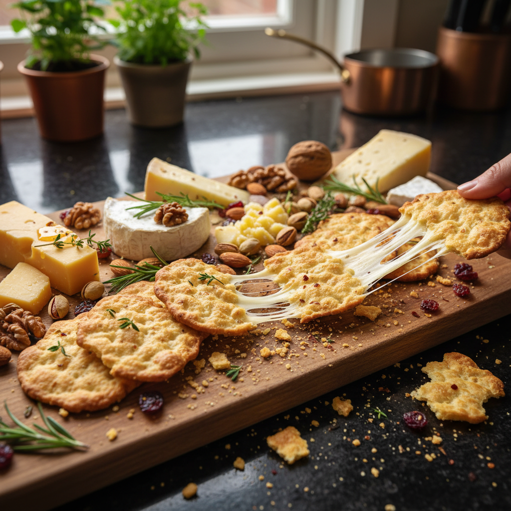 Käse Cracker Platte vom Feinsten