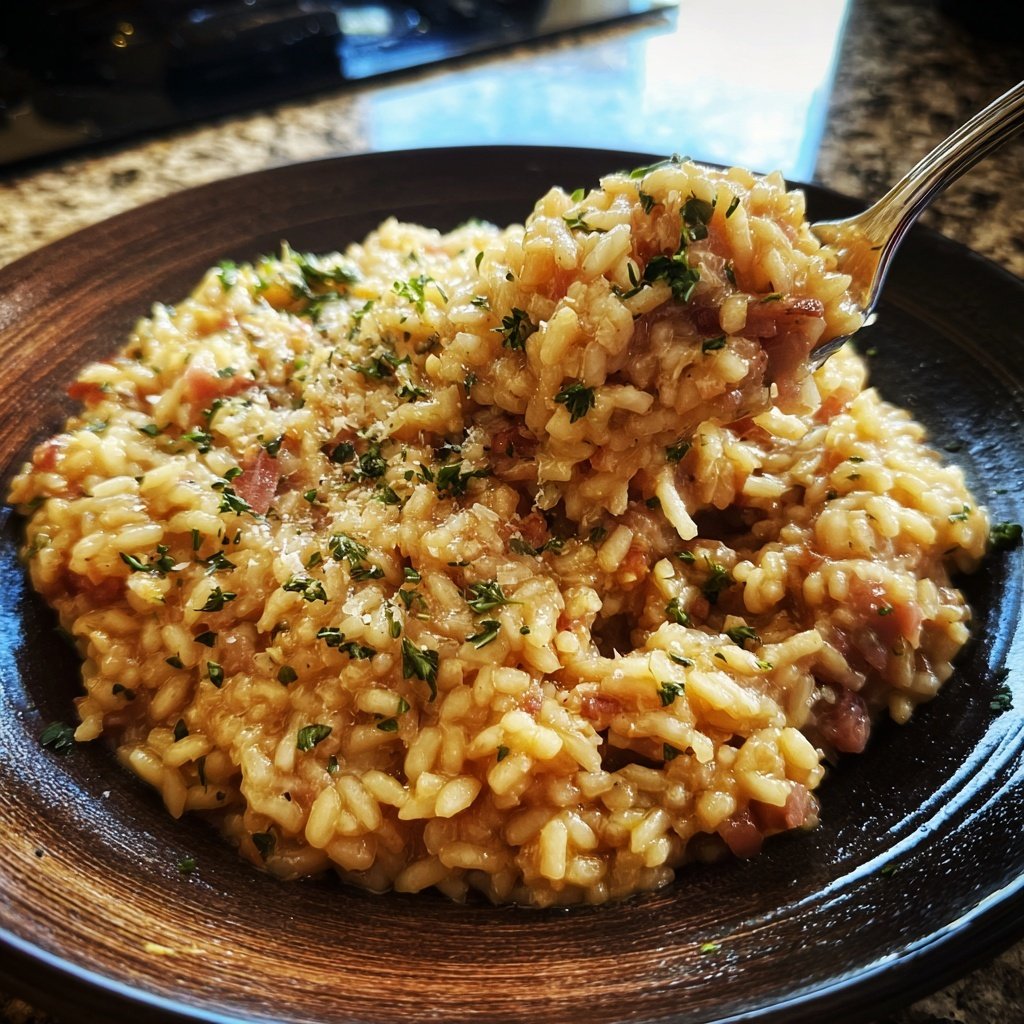 Rose Wein Risotto gefühlvoll