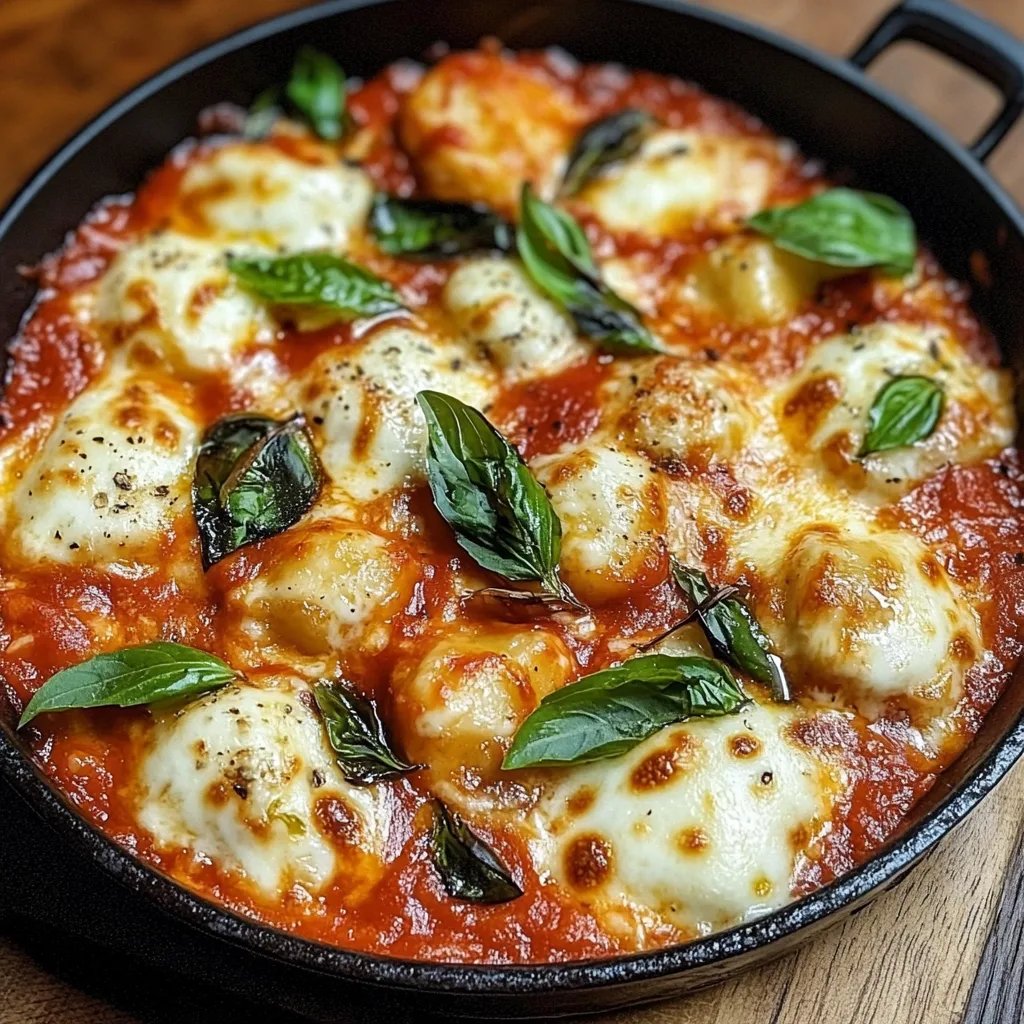 Gnocchi Auflauf Tomate Mozzarella