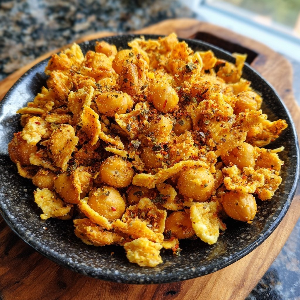 Knusprig geröstete Kichererbsen würzig