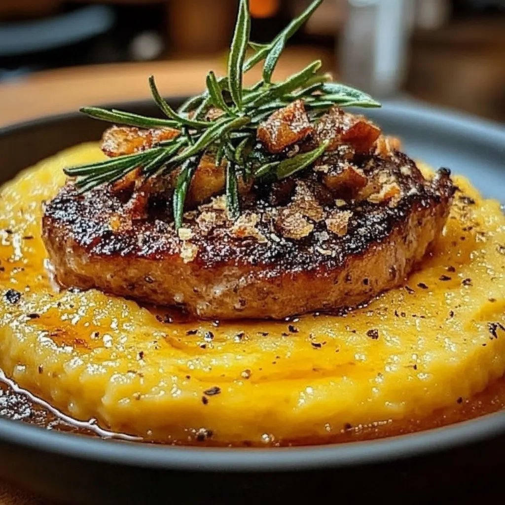 Herbstliche Kürbis-Polenta mit aromatischer Salbeibutter