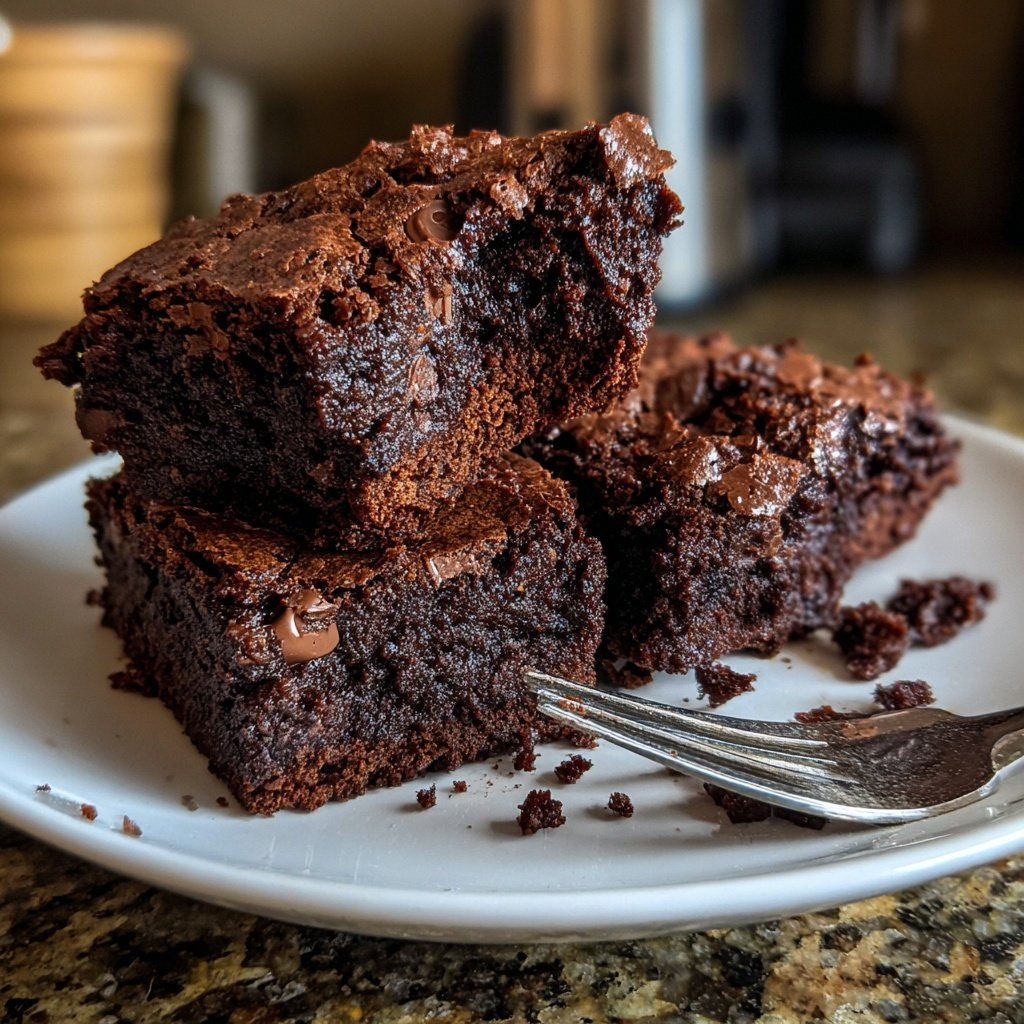 Sauerteig Abfall Brownies mit Mandelextrakt