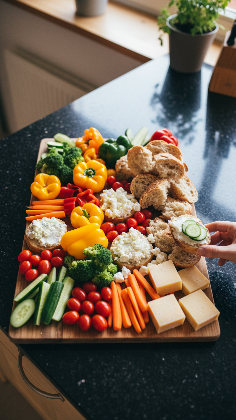 Herzhafte Gemüse Charcuterie Freude