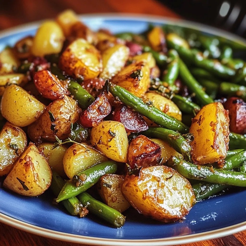 Kartoffeln und Grüne Bohnen