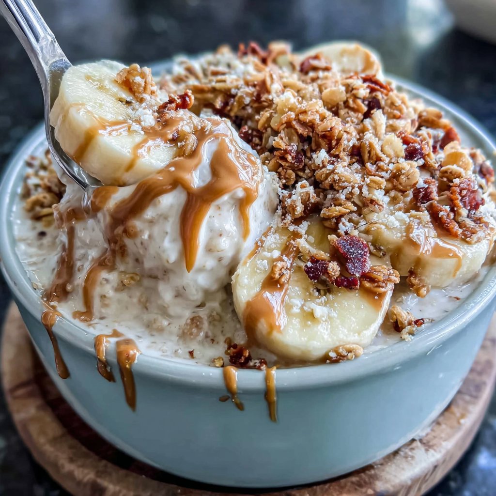 Protein Haferbrei Erdnussbutter