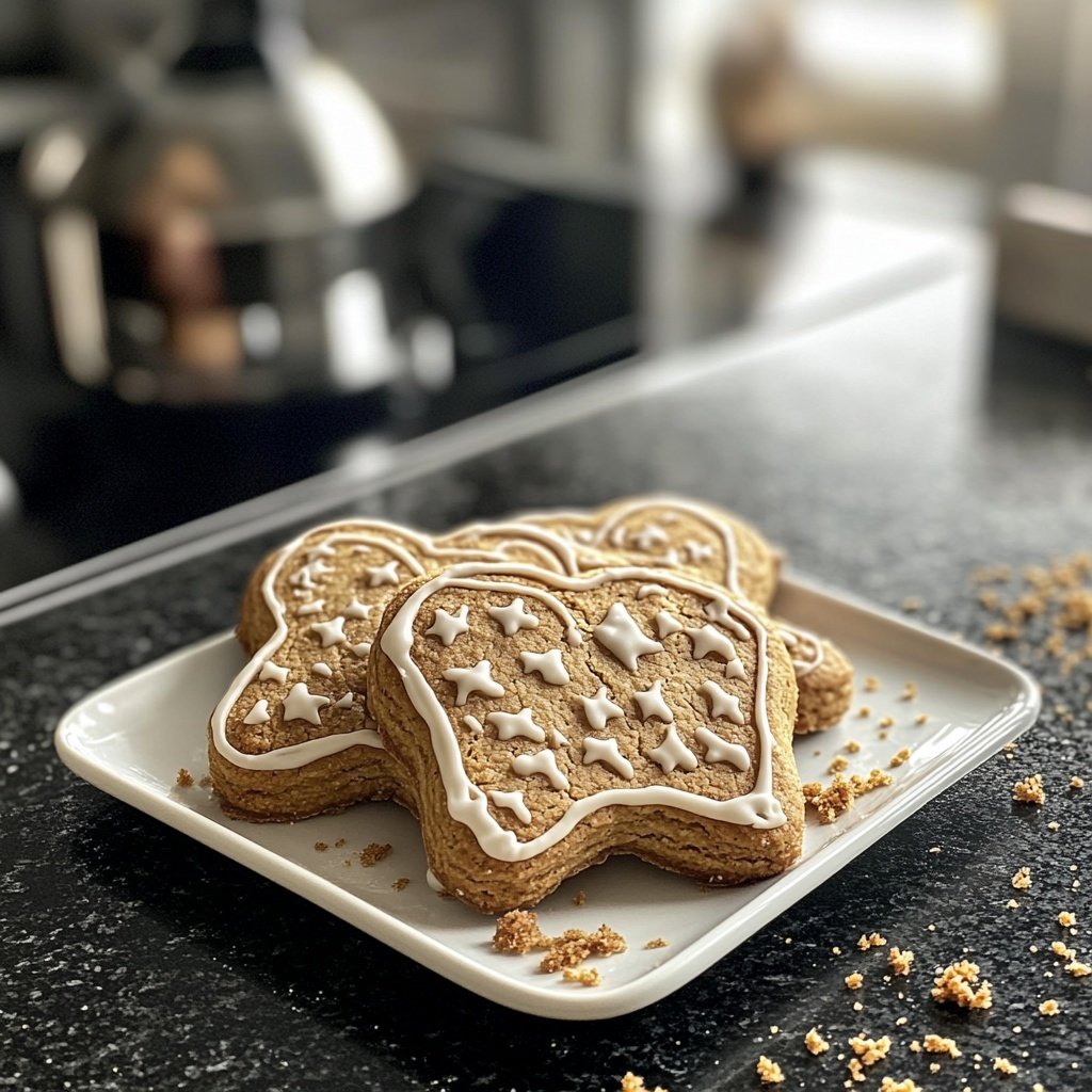Weiche Lebkuchen Herzen, Brezeln und Sterne