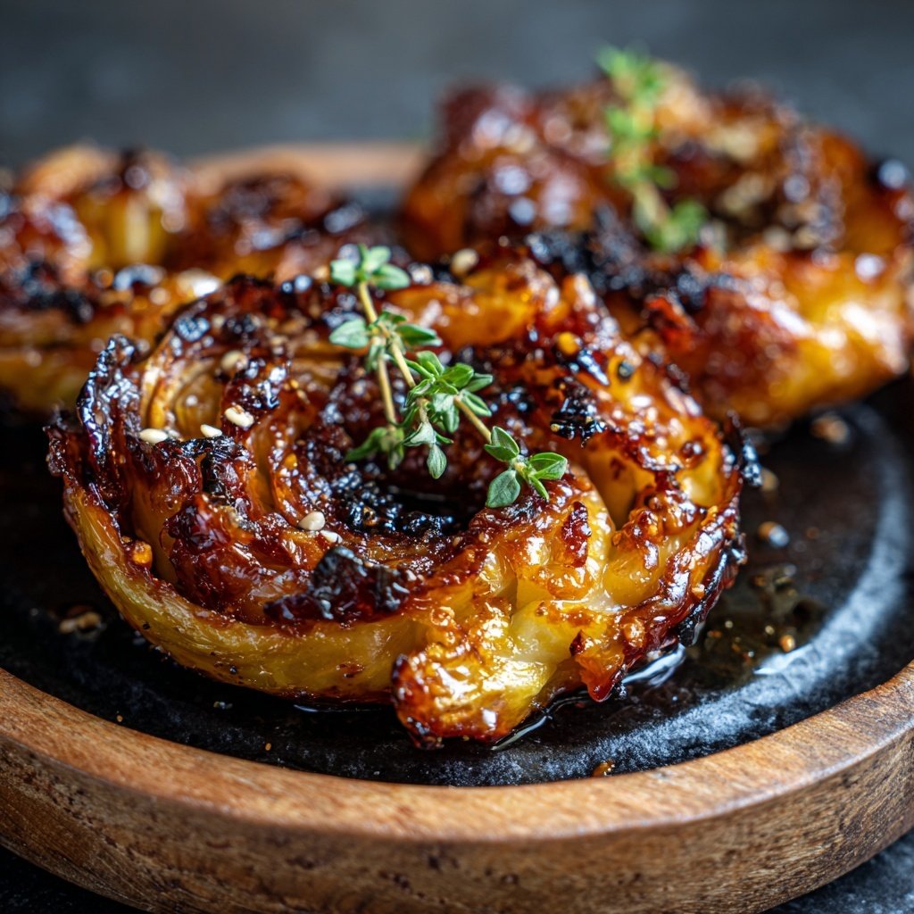 Gerösteter Rosenkohl mit Honig-Senf-Marinade​