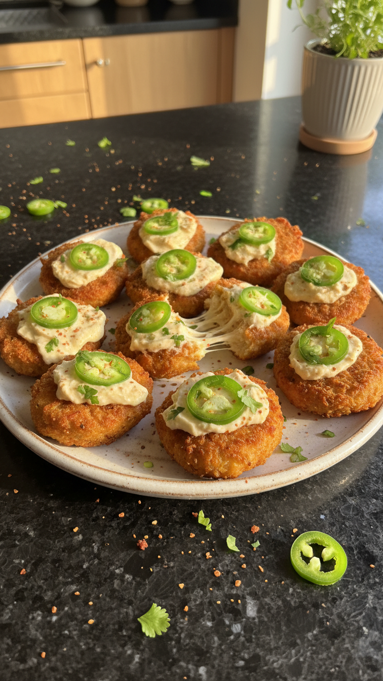 Vegane Buffalo Jalapeño Häppchen