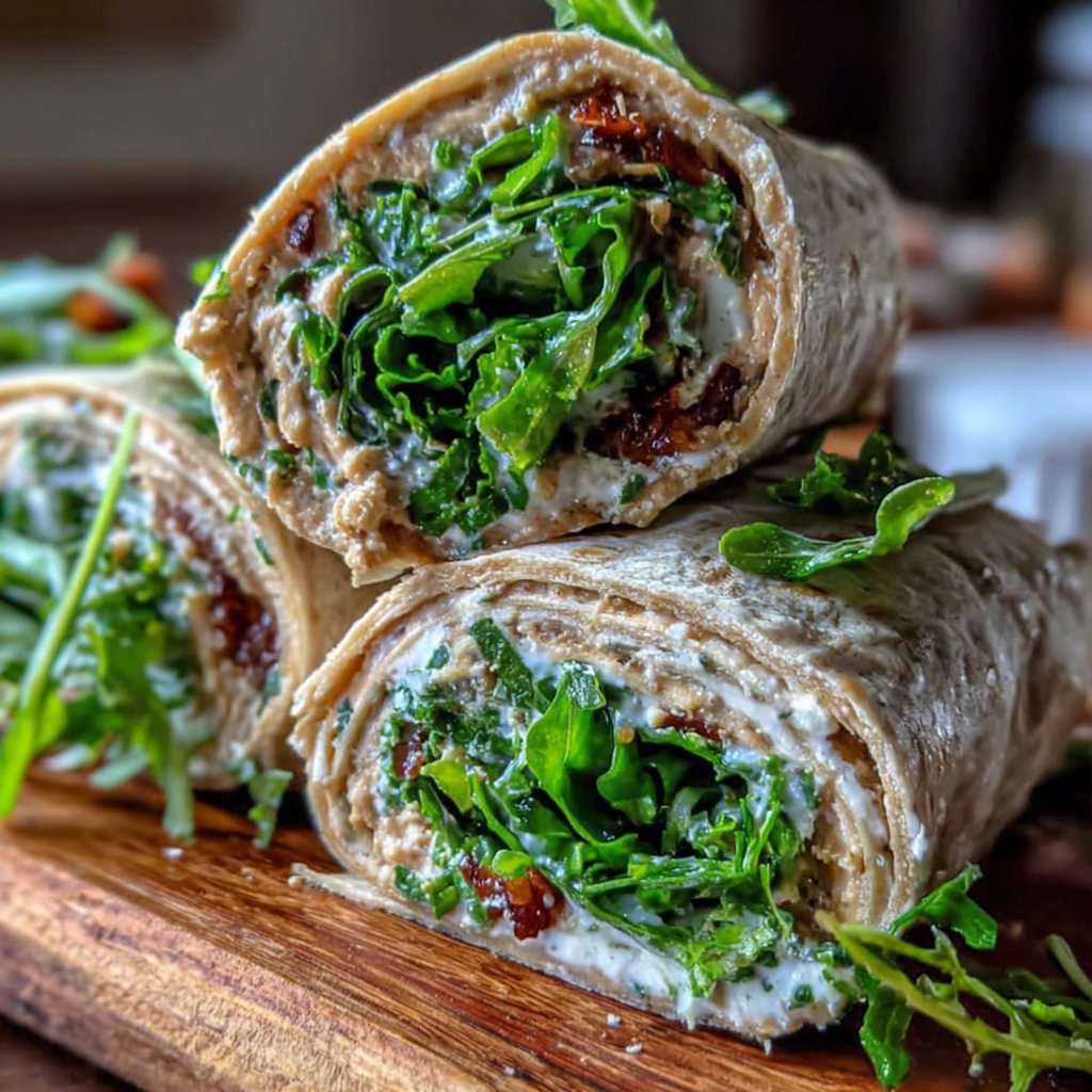 Löwenzahn und Erdnussbutter-Wraps