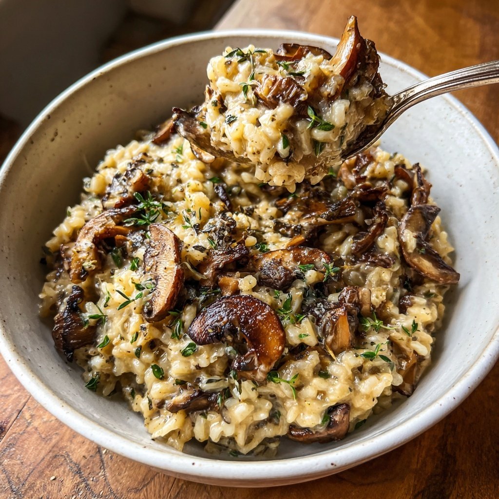 Cremiges Pilzrisotto