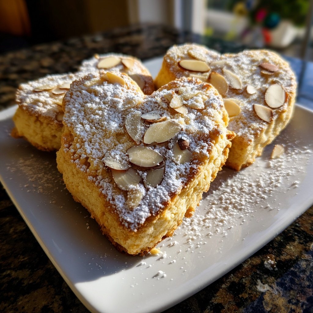 Mandel Plätzchen herzförmig zart